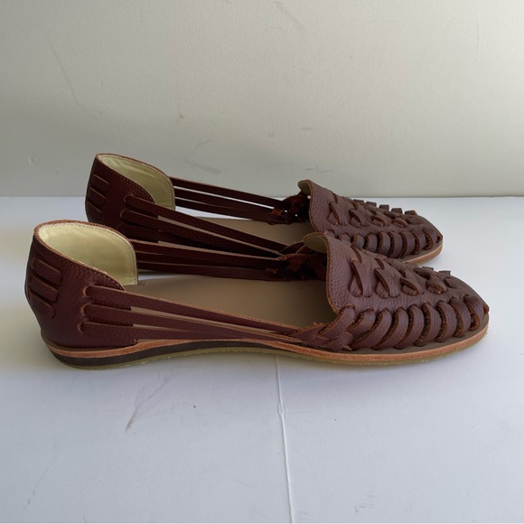 Brown Leather Women's Loafers - Picture 10 of 15